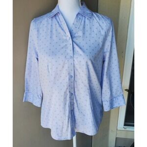 Chicos Top Womens Small Purple Wrinkle Resistant Effortless Spring Travel‎ Chic